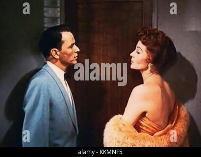Der Trailer zum Film *PAL Joey* zeigt Frank Sinatra und Rita Hayworth in Hauptrollen. Dieser legendäre Film aus dem Jahr 1957 ist bekannt für seine Kombination aus Musik und dramatischen Darbietungen. Stockfoto