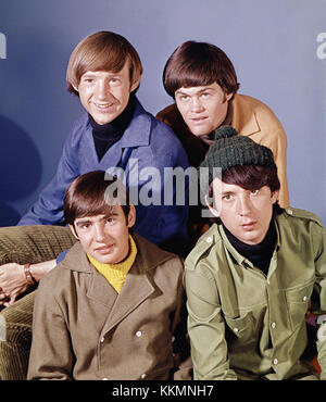Die Popmusikgruppe 'The Monkees' ist auf diesem Foto vom 20. Oktober 1966 zu sehen. Oben: Peter Tork, rechts, und Mickey Dolenz. Unten: David Jones, links, und Mike Nesmith. (AP Photo) die Monkees 1966 Stockfoto