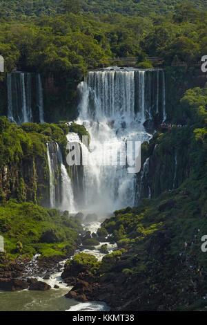 Iguazu Falls, Argentinien, von der Brasilienseite gesehen, Südamerika Stockfoto