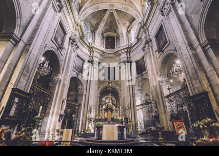 St. Peter Kirche Altar in Gent Stockfoto