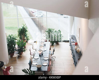 Weil am Rhein, Deutschland - 26 November, 2017: Inside vitrahaus Gebäude. Ansicht von oben. Stockfoto