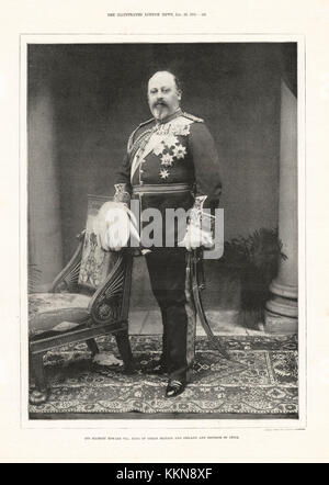 1901 Illustrated London News Seine Majestät König Edward VII. Stockfoto