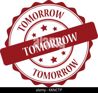 Morgen Stempel Abbildung Stock Vektor