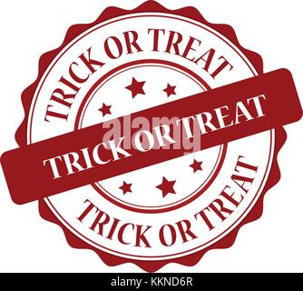 Trick oder Festlichkeit Stempel Abbildung Stock Vektor