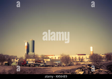 Die industrielle Zone Stockfoto