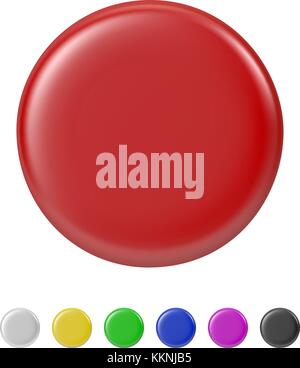 Button Badge Set Stock Vektor