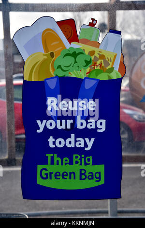 Tesco Supermarkt, Barry, South Wales, Großbritannien Stockfoto