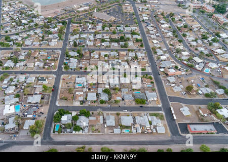 Luftaufnahme von Hubschrauber, Las Vegas, Nevada, USA Stockfoto
