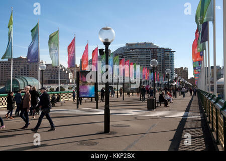 Pyrmont Bridge Darling Harbour Sydney New South Wales Australien Stockfoto