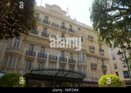 Hermitage Hotel, Monaco Stockfoto