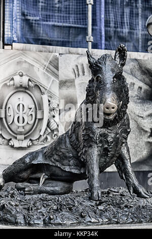 In Australien Sydney die antike Statue von einem Eber Stockfoto