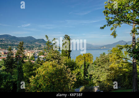 Die Gärten der Villa Taranto in Verbania sind weltweit für ihre Schönheit und die große Zahl von Pflanzenarten bekannt Stockfoto