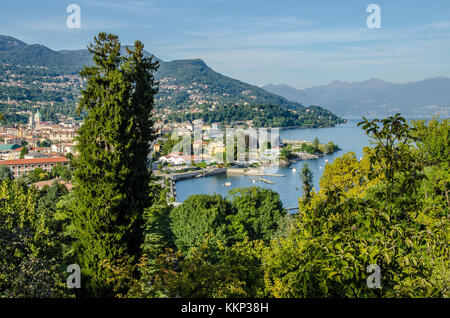 Die Gärten der Villa Taranto in Verbania sind weltweit für ihre Schönheit und die große Zahl von Pflanzenarten bekannt Stockfoto