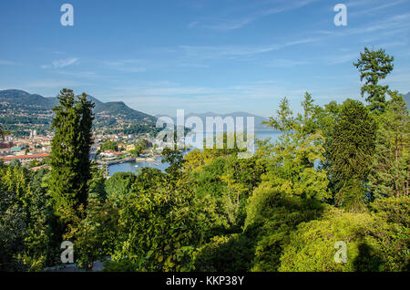 Die Gärten der Villa Taranto in Verbania sind weltweit für ihre Schönheit und die große Zahl von Pflanzenarten bekannt Stockfoto