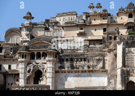 Bundi Palast in Rajasthan, Indien. Mit dem Elephant Gate Stockfoto