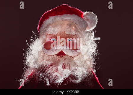 Low Key Portrait von Santa Claus Stockfoto