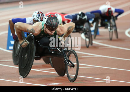 MONAHAN Patrick von Irland in der Männer 800 m T 53 heizt auf der Welt Para Meisterschaften in London 2017 Stockfoto