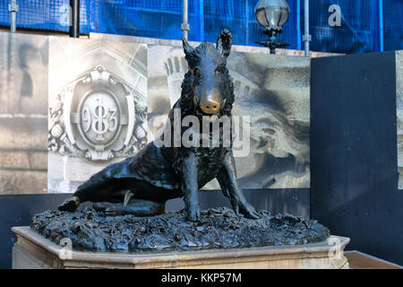 In Australien Sydney die antike Statue von einem Eber Stockfoto