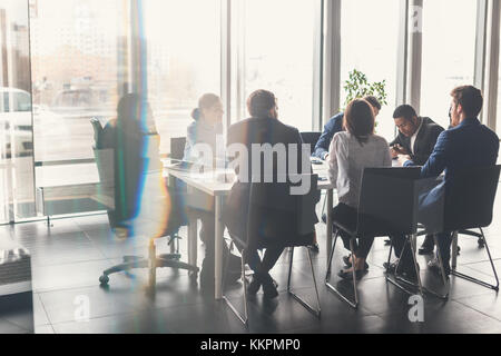 Business Team und Manager in einer Besprechung Stockfoto