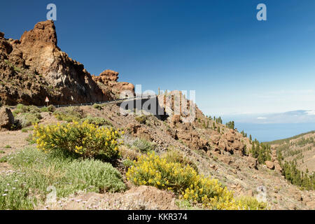 Nationalpark El Teide, die Caldera de Las Canadas, Teneriffa, Kanarische Inseln, Spanien Stockfoto