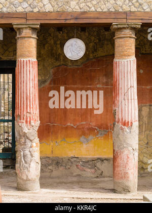 Die archäologischen Ausgrabungen in Herculaneum Stockfoto