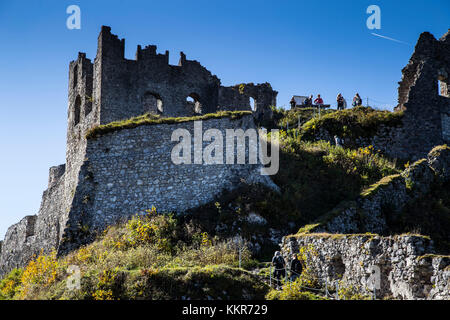 Europa, Österreich, Alpen, Tirol, Burg Ehrenberg Stockfoto