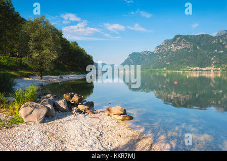 Landschaft von Idro See, Provinz Brescia in Italien, Lombardei, Europa. Stockfoto