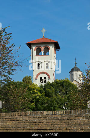 Kirchtürme in Kloster Kovilj., Serbien Stockfoto