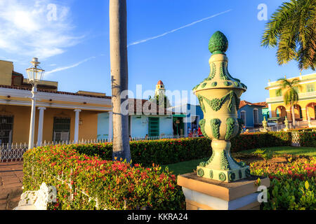 Plaza Mayor in Trinidad, Kuba. Die Stadt ist ein UNESCO-Weltkulturerbe Stockfoto