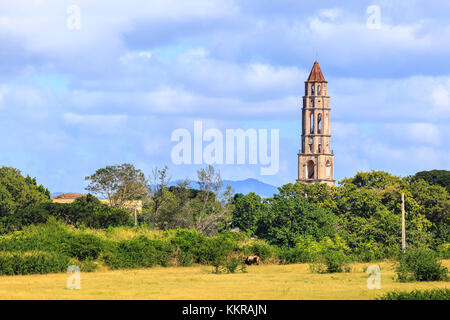 Die alten Sklaven Turm namens manaca iznaga in der Nähe von Trinidad, Kuba Stockfoto