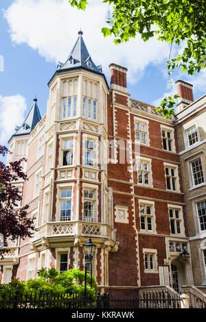 England, London, London, Inns of Court, inneren Tempel, King's Bench Walk, 5 Papier Gebäude Stockfoto