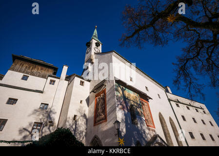 Österreich, Salzburger Land, Salzburg, Festung Hohensalzburg Schloss Stockfoto