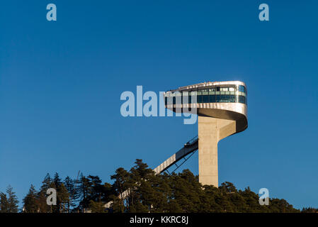 Österreich, Tirol, Innsbruck, bergeisel, olympiaschanze Turm Stockfoto