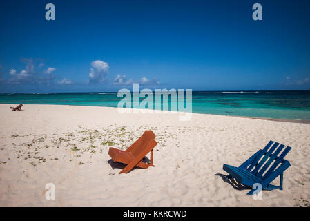 Britische Jungferninseln, anegada, Flash von Schönheit, Strand Blick Stockfoto