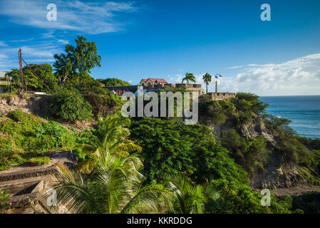 Niederlande, Sint Eustatius, Oranjestad, Fort Oranje, außen Stockfoto