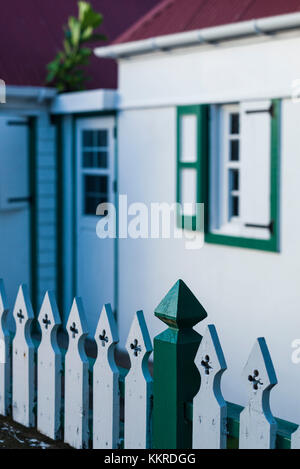 Niederlande, Sint Eustatius, Oranjestad, Gebäude, Detail Stockfoto