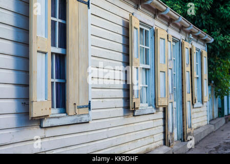 Niederlande, Sint Eustatius, Oranjestad, Gebäude, Detail Stockfoto