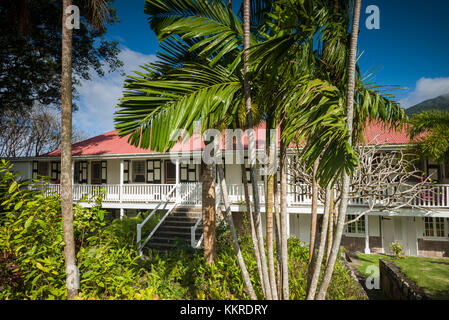 St. Kitts und Nevis, Nevis, Cole Hill, Montpelier Plantation Inn, ehemalige Zuckerplantage Stockfoto