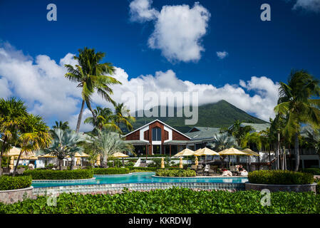 St. Kitts und Nevis, Nevis, Pinneys Beach, Four Seasons Resort Stockfoto