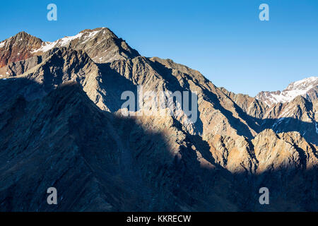 Europa, Österreich/Italien, Alpen, Südtirol, Gebirge. Blick vom Passo Rombo / Timmelsjoch Stockfoto