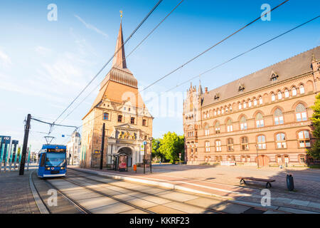 Rostock, Mecklenburg-Vorpommern, Deutschland. steintor (Stone Gate). Stockfoto