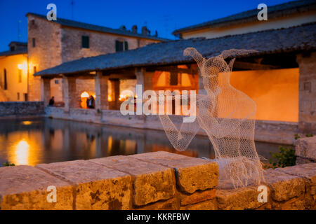 Europa, Italien, Toskana, Siena, Val d'Orcia. Stockfoto