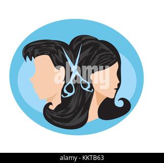 Friseursalon - Symbol Stock Vektor