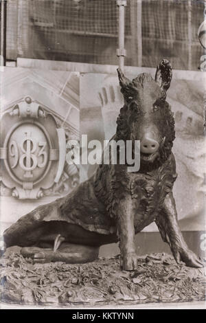 In Australien Sydney die antike Statue von einem Eber Stockfoto