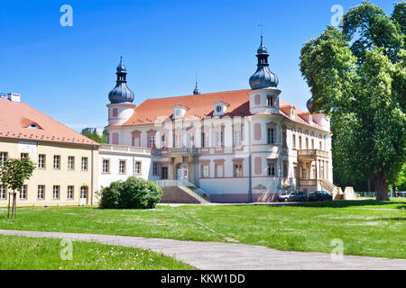 renaissance-Schloss Krasne Brezno, Usti nad Labem, Tschechische republik Stockfoto