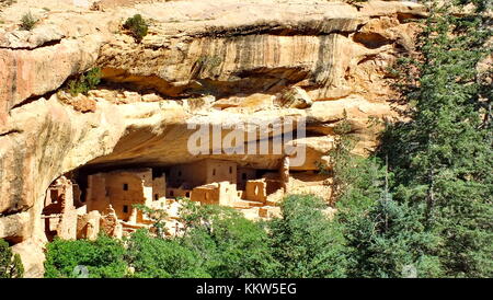 Colorado, USA, 25. Juni 2013: Der Cliff Palace, Mesa Verde in Colorado. Stockfoto