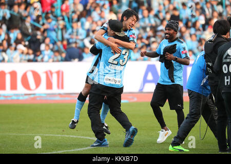 Kawasaki Todoroki Stadium, Kanagawa, Japan. Dezember 2017. Kengo Nakamura (Frontale), 2017 J1 League-Spiel zwischen Kawasaki Frontale 5-0 Omiya Ardija im Kawasaki Todoroki Stadium, Kanagawa, Japan. Quelle: YUTAKA/AFLO SPORT/Alamy Live News Stockfoto