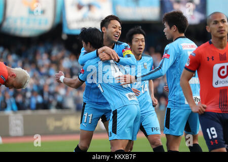 Kawasaki Todoroki Stadium, Kanagawa, Japan. Dezember 2017. Yu Kobayashi (Frontale), 2017 J1 League-Spiel zwischen Kawasaki Frontale 5-0 Omiya Ardija im Kawasaki Todoroki Stadium, Kanagawa, Japan. Quelle: YUTAKA/AFLO SPORT/Alamy Live News Stockfoto
