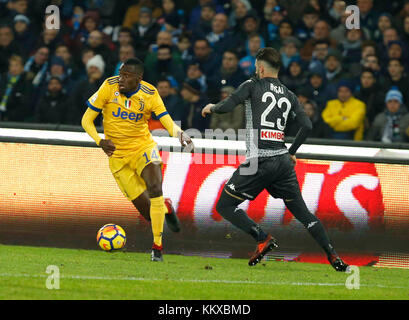 Neapel, Italien. 01 Dez, 2017. Blaise matuidi während der italienischen Serie A Fußball Spiel, zwischen SSC Napoli und FC Juventus im Stadio San Paolo in Neapel, Italien, 01. Dezember 2017 Quelle: agnfoto/alamy leben Nachrichten Stockfoto