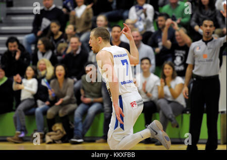 Karlsruhe, Deutschland. Dezember 2017. Craig Bradshaw (PSK) . GES/ Basketball/ ProA: PSK Lions - Baskets Paderborn 02.12.2017 -- Nutzung weltweit Credit: dpa/Alamy Live News Stockfoto